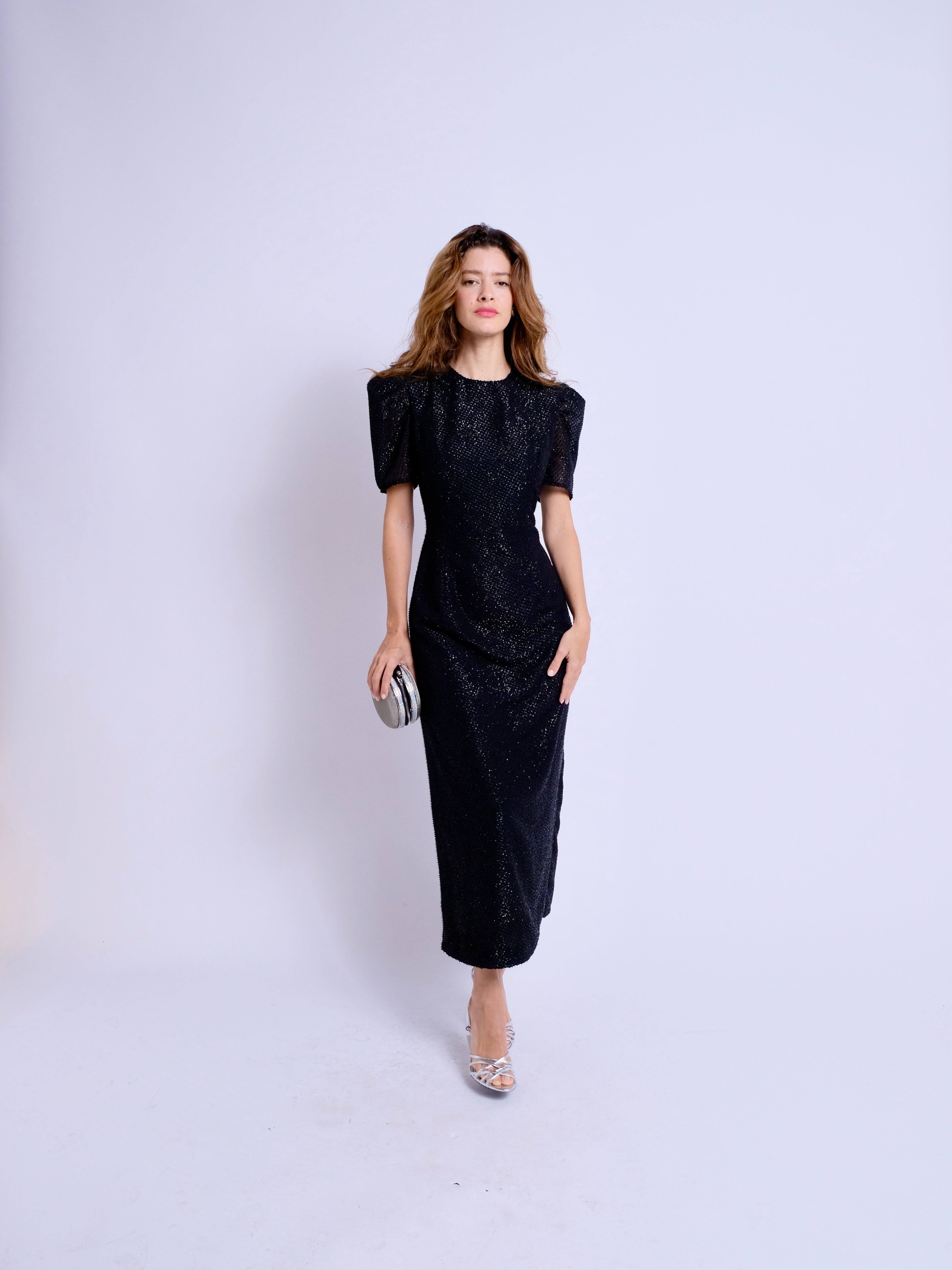 The Falcus Dress Black Sparkle