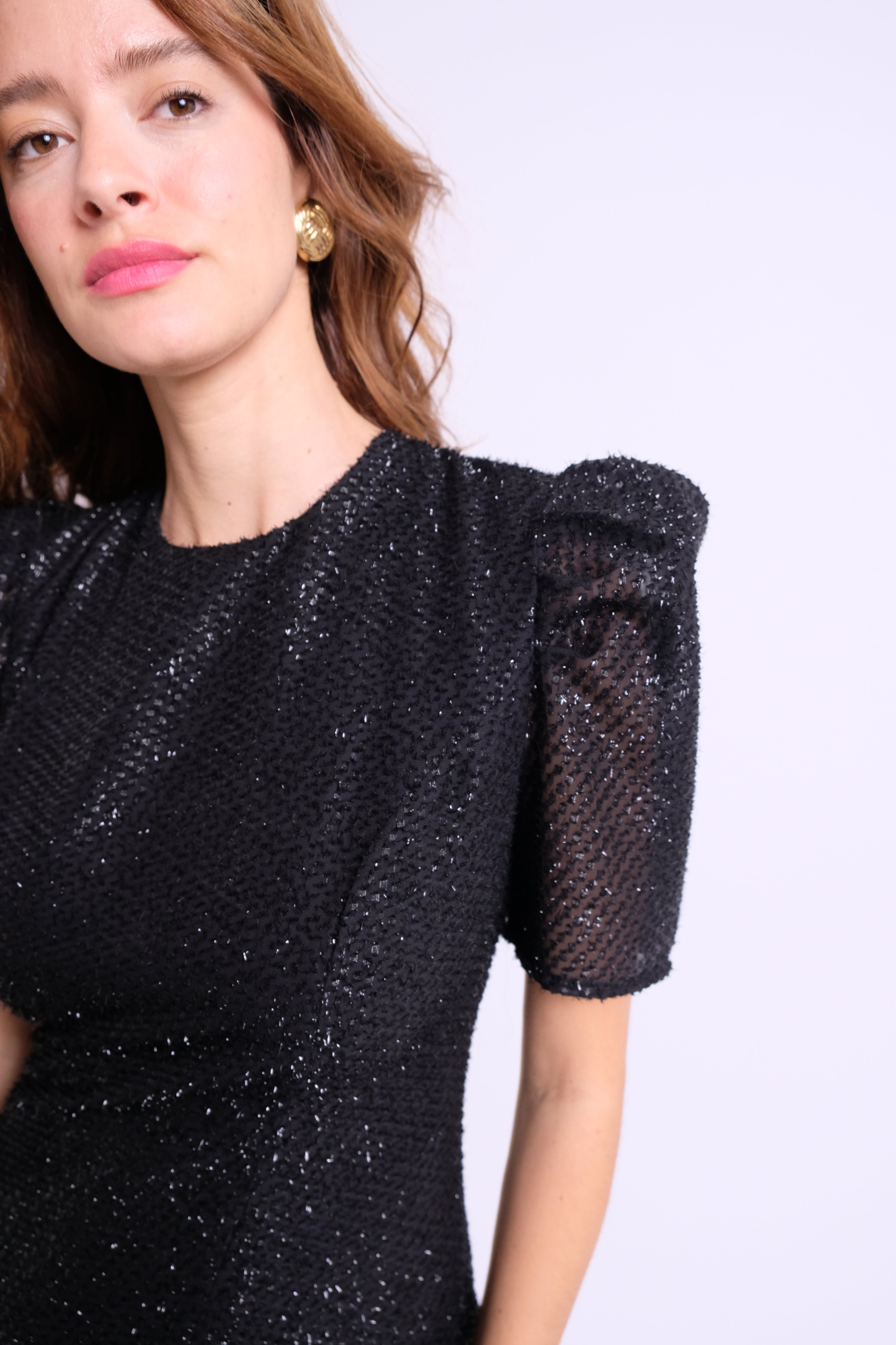 The Falcus Dress Black Sparkle