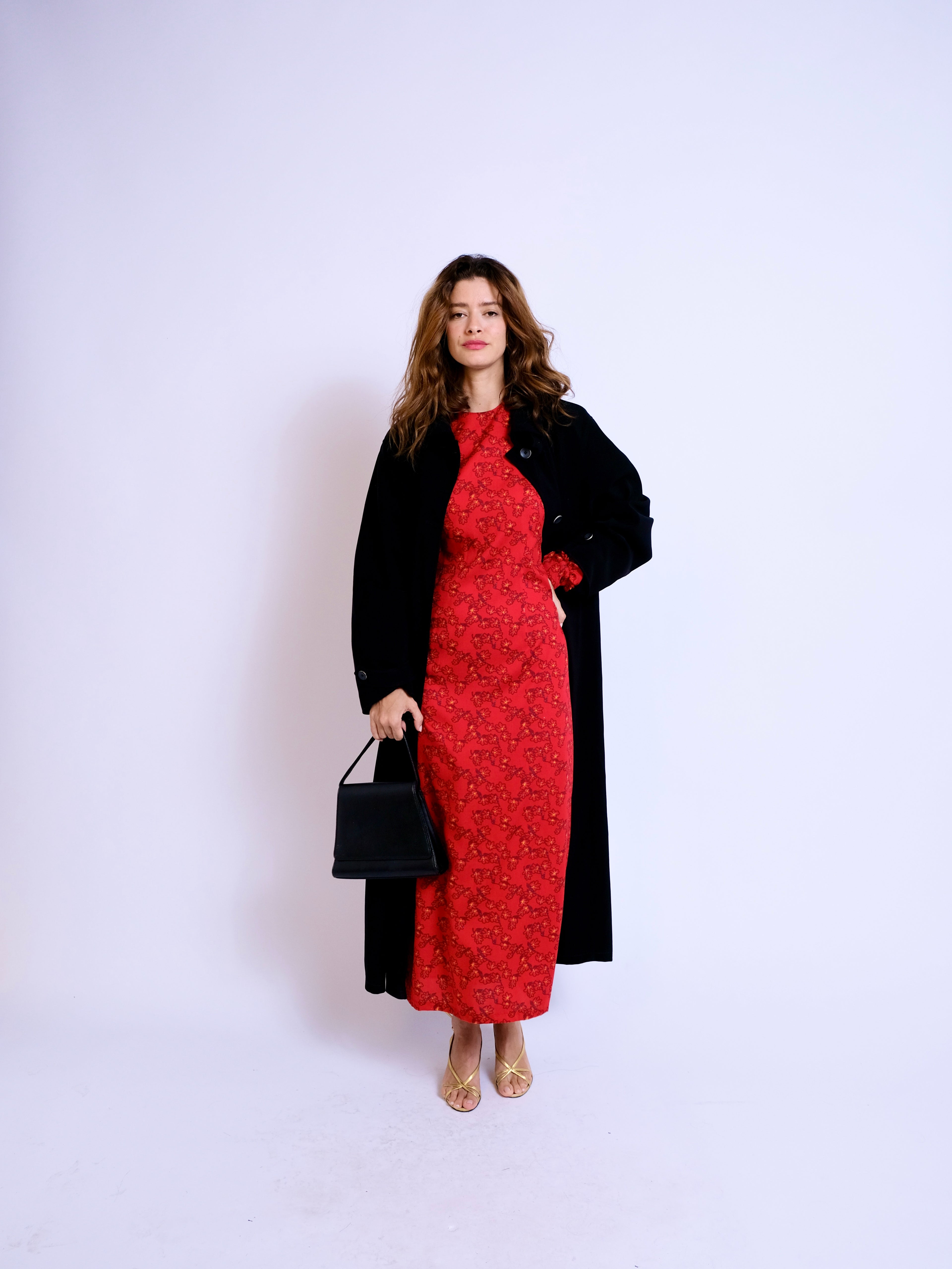 The Adelaide Midi Dress Red