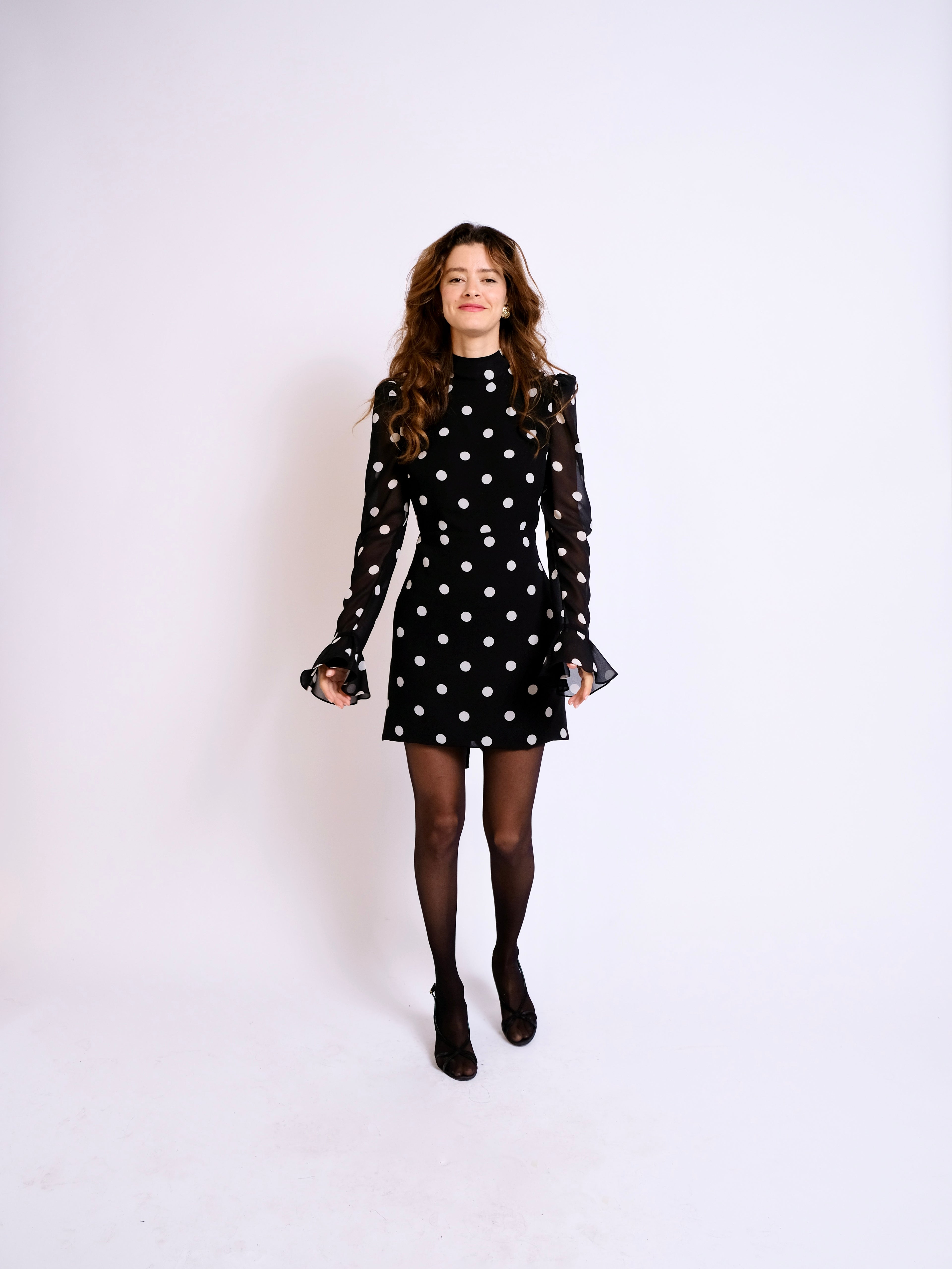 The Elsie Dress Black Spot Mini