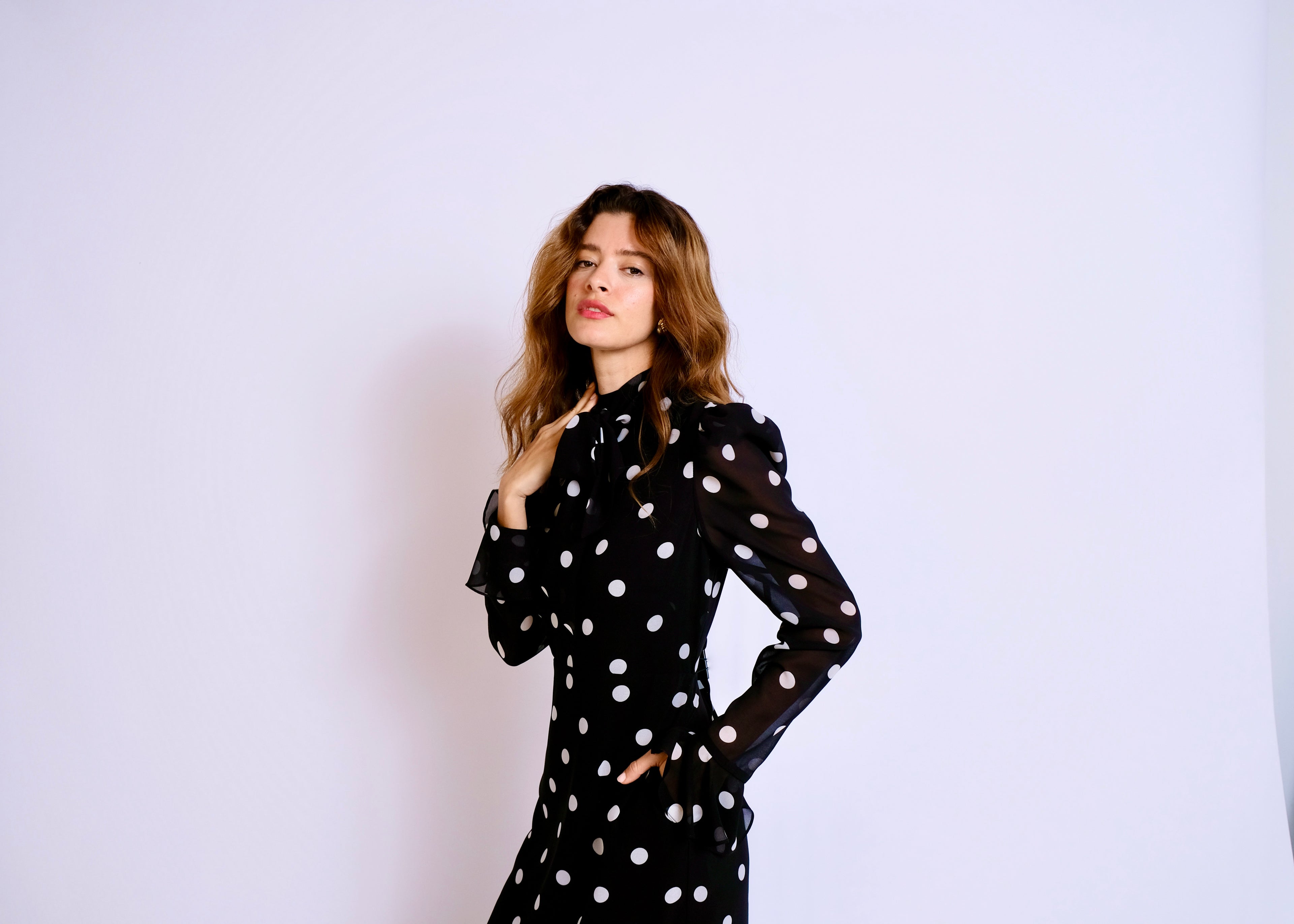The Elsie Dress Black Spot Mini