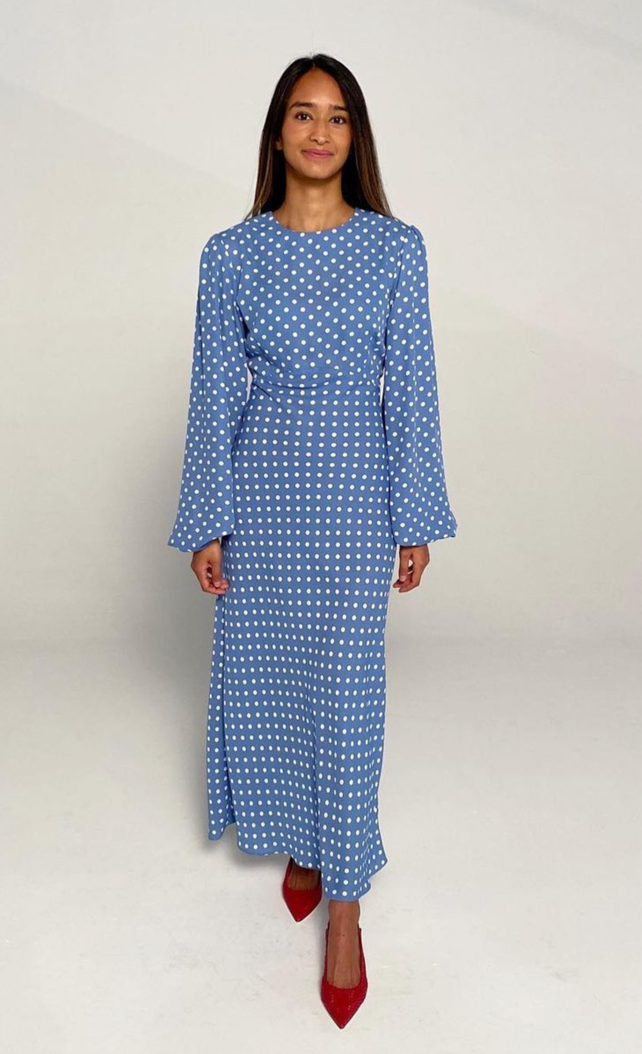 The Wendy Dress Blue Spot FRANKS LONDON The Wendy Dress Blue Spot FRANKS LONDON