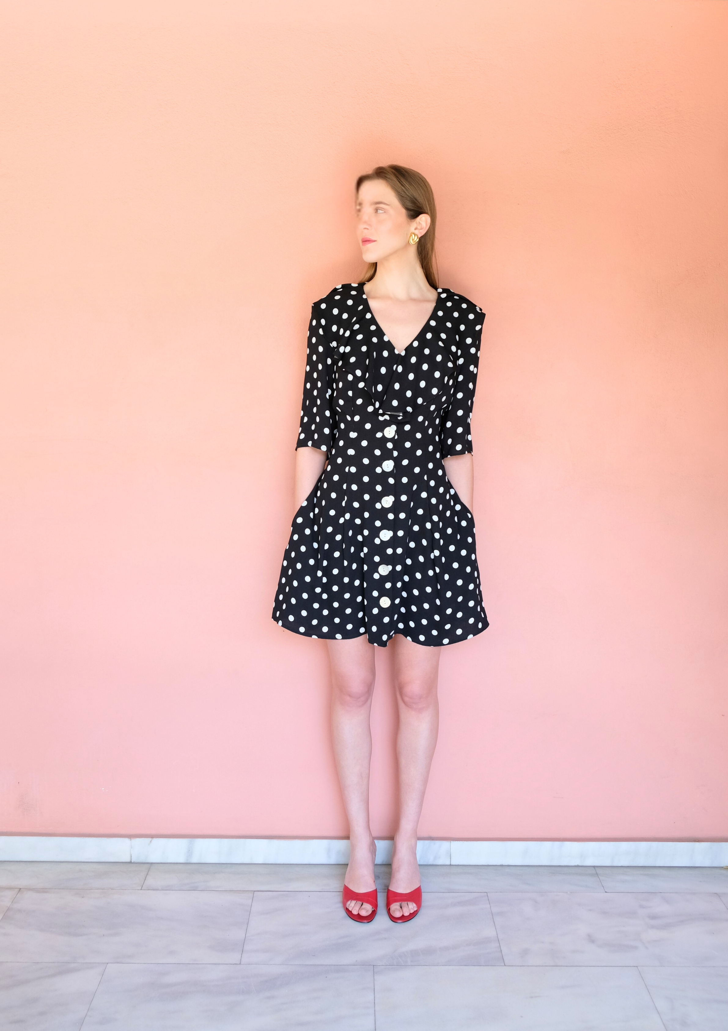 The Debbie Dress Polka Dot Mini