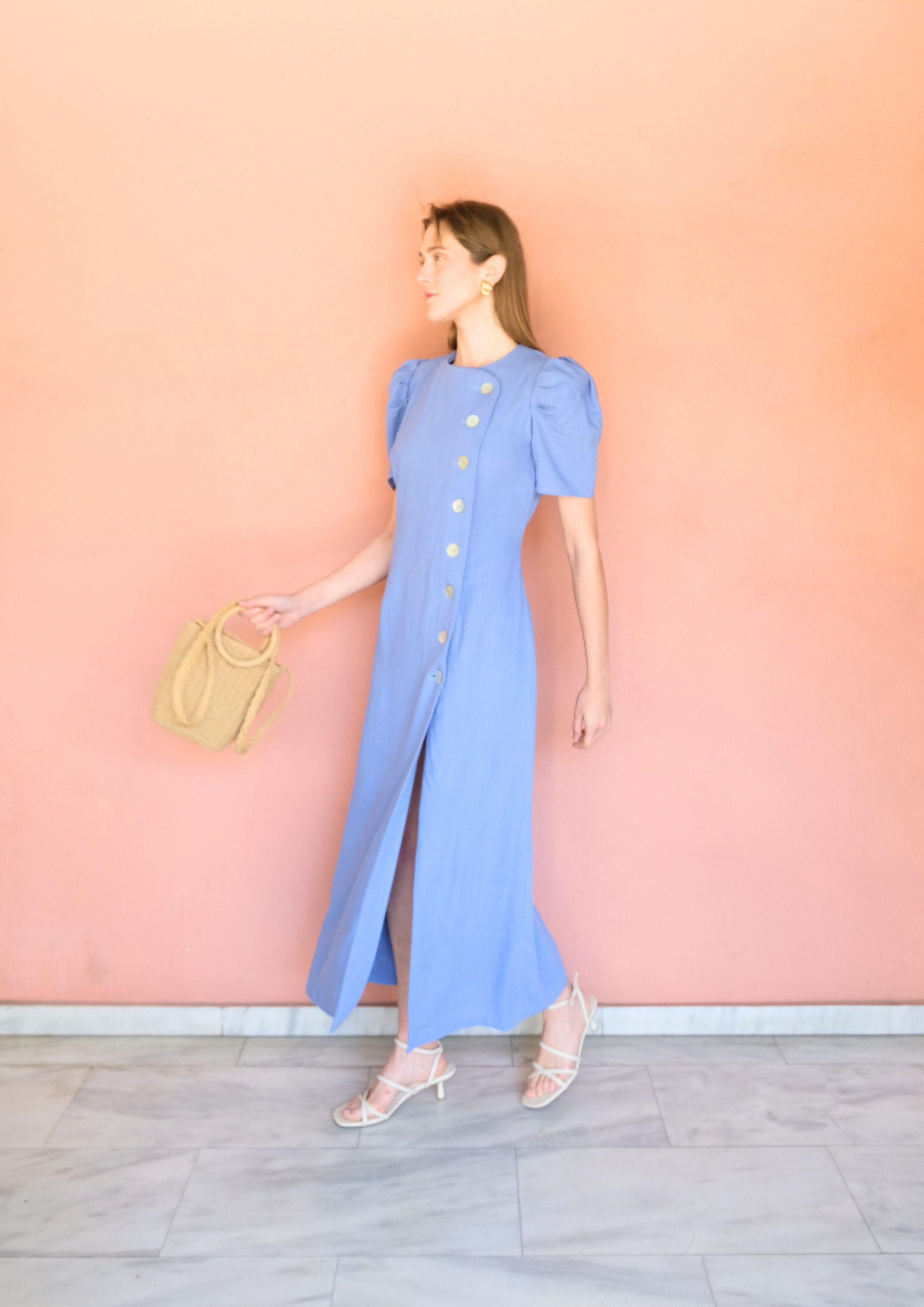 The Georgie Dress Blue