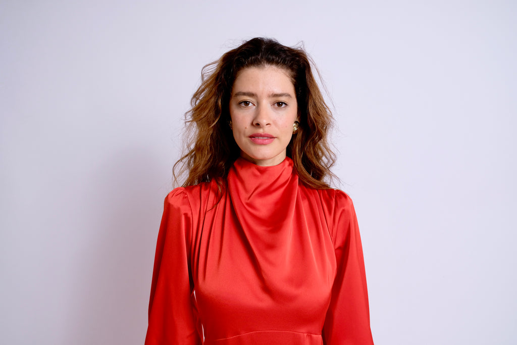 The Gemma Dress Red Satin