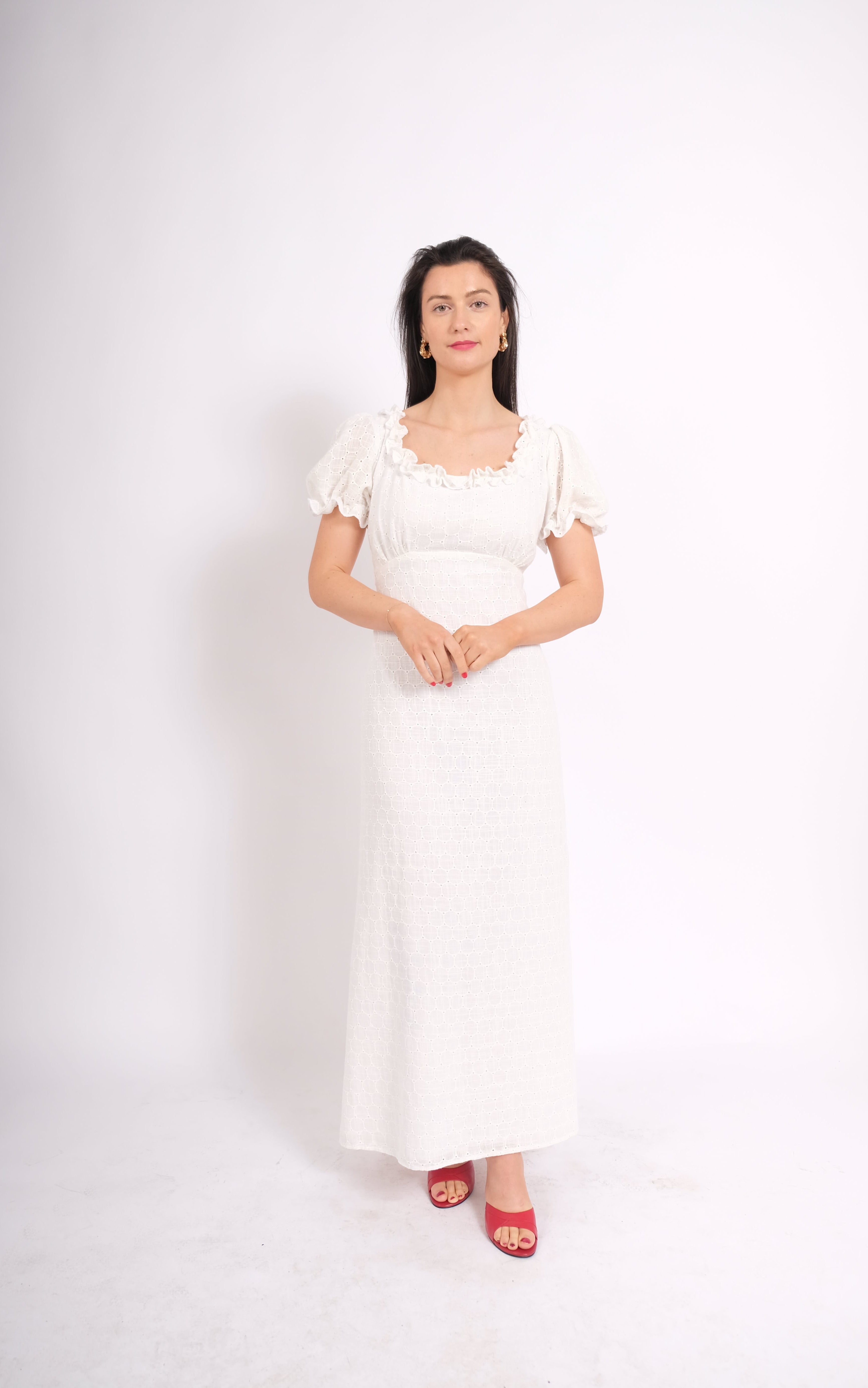 The Katie Broderie Dress