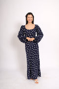 The Delilah Dress Midi Navy