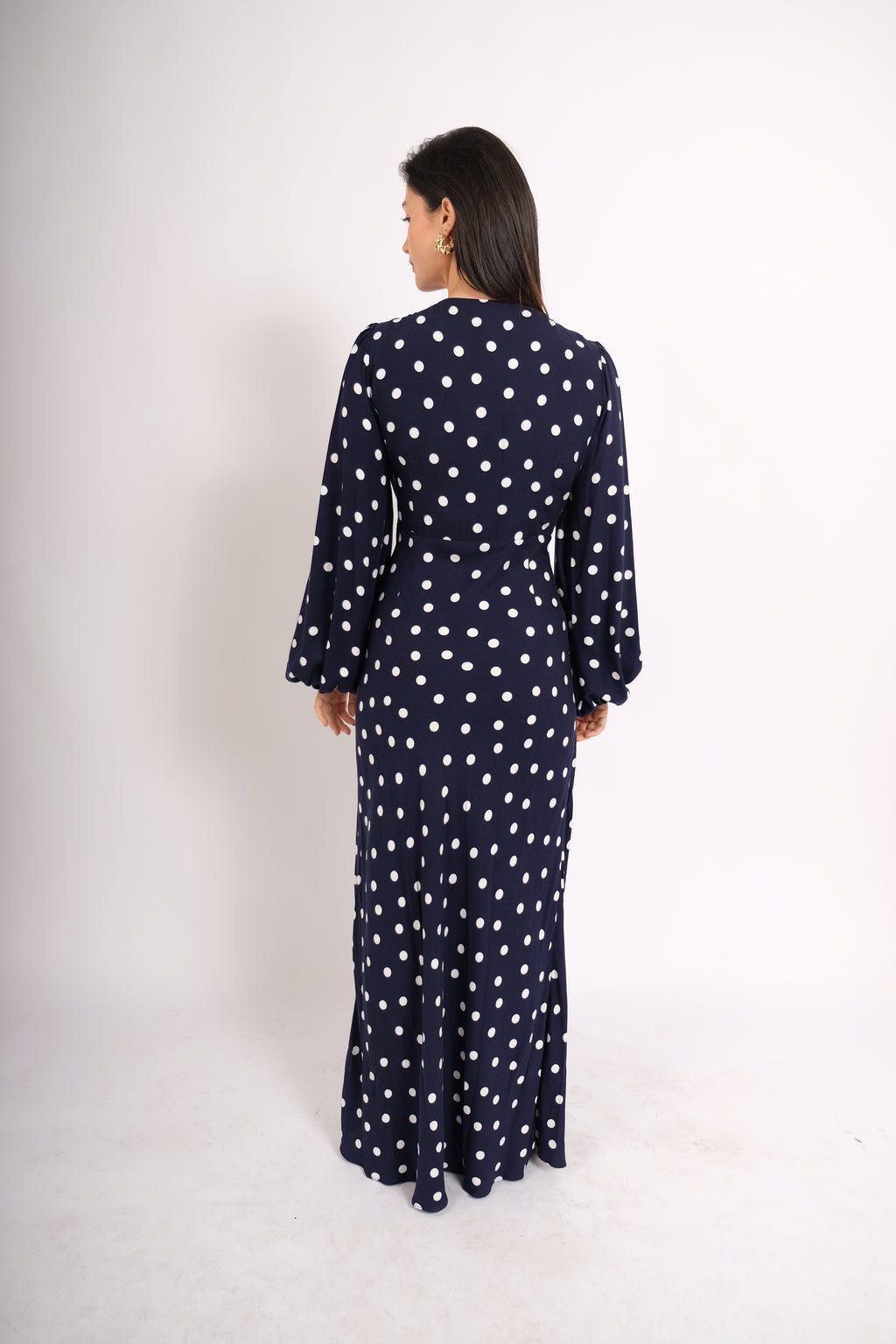 The Delilah Dress Midi Navy