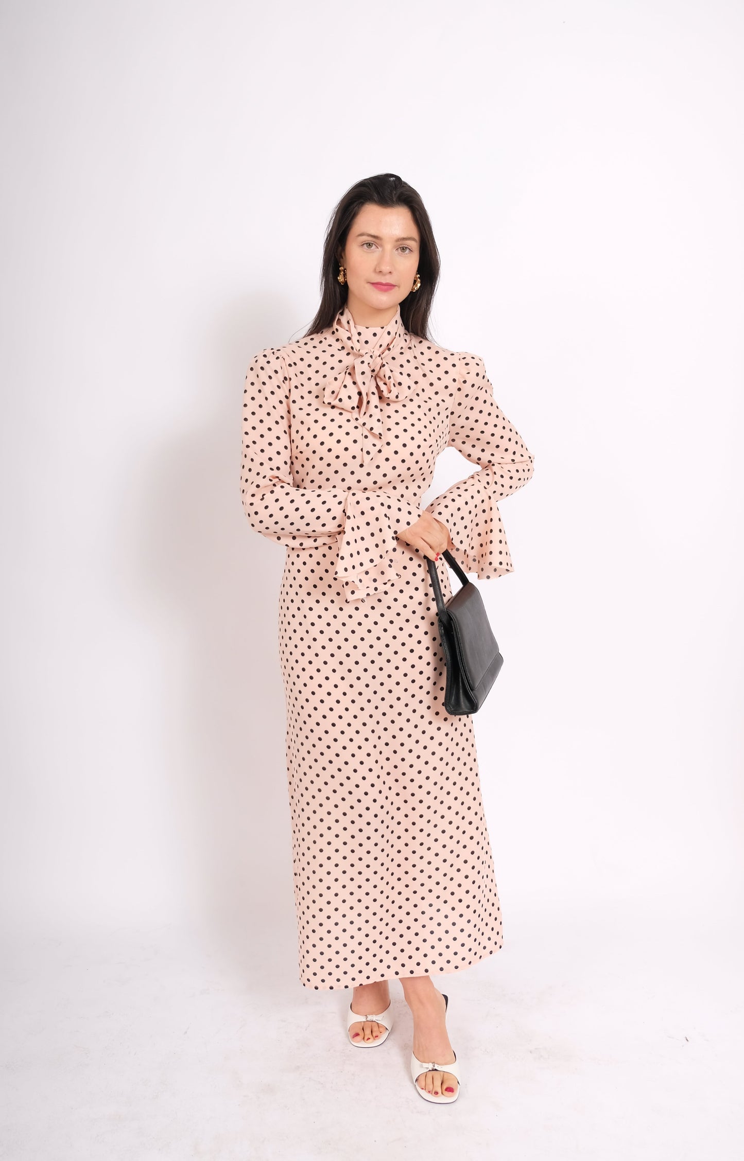 The Elsie Dress Midi Pink