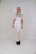 The Falcus Dress Midi Pearl