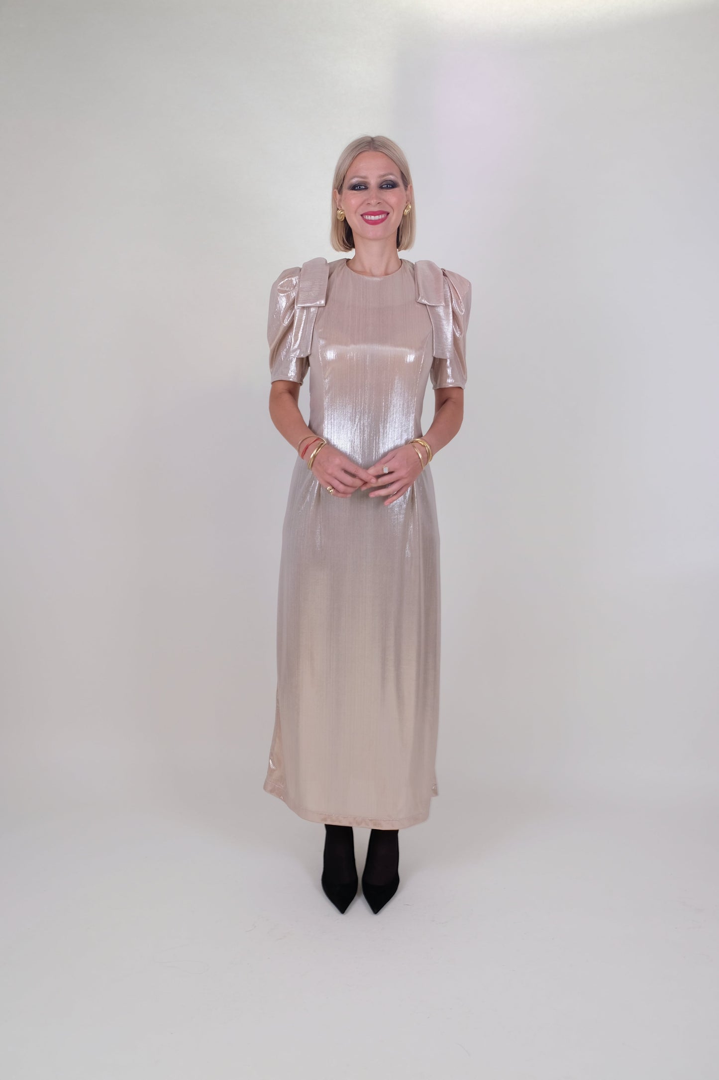 The Falcus Dress Midi Shimmer