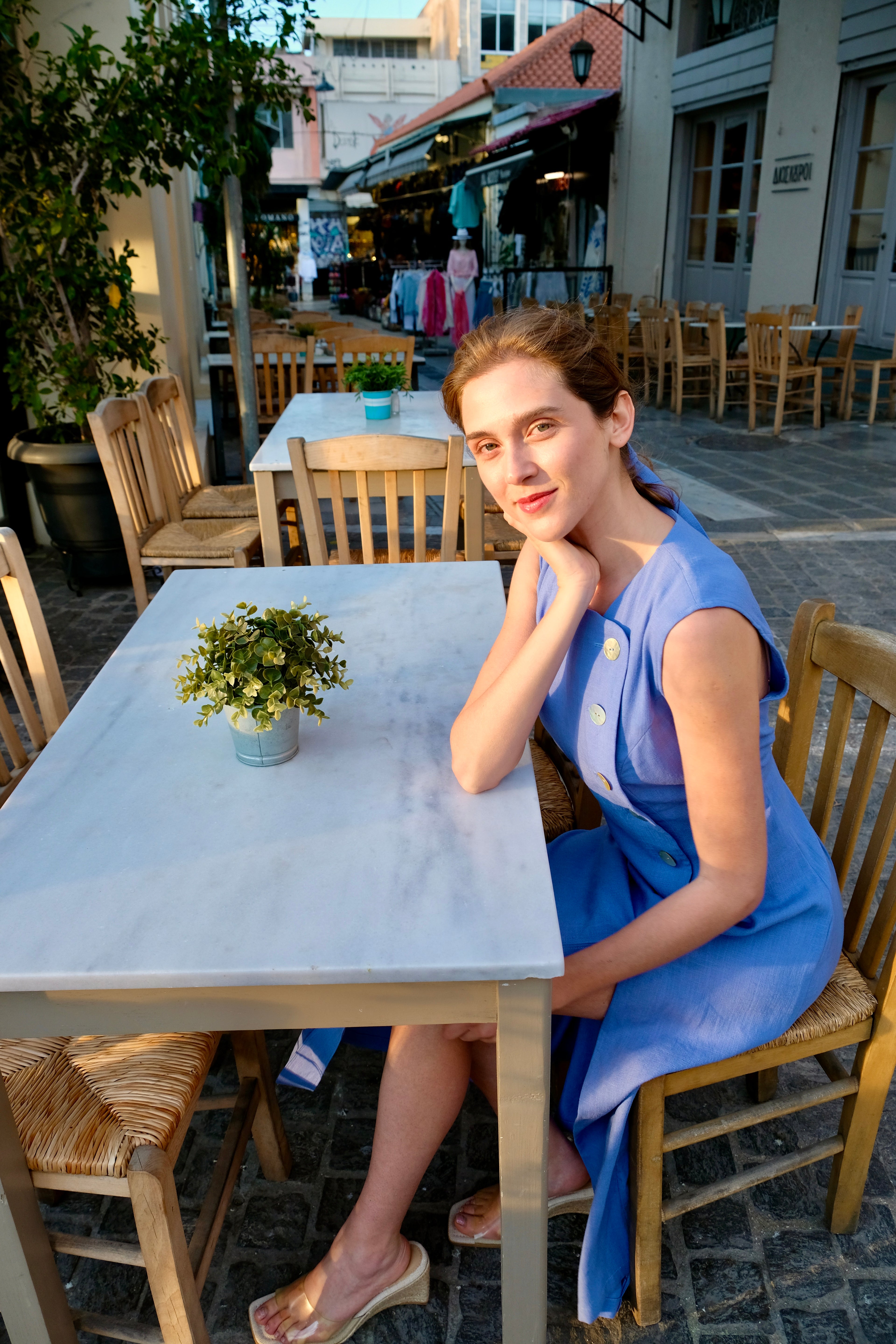 The Georgie Dress Blue