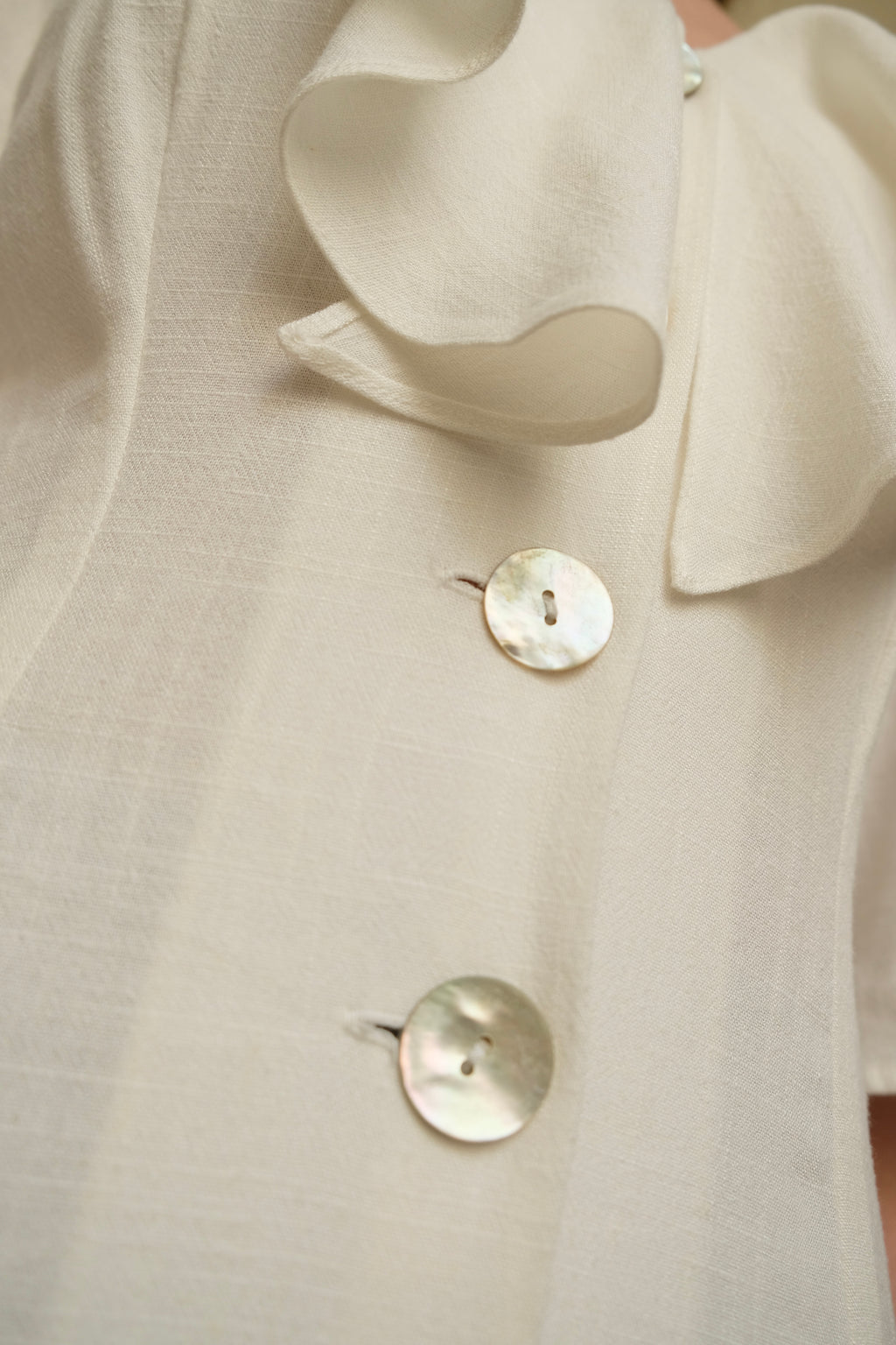 The Debbie Dress White Linen