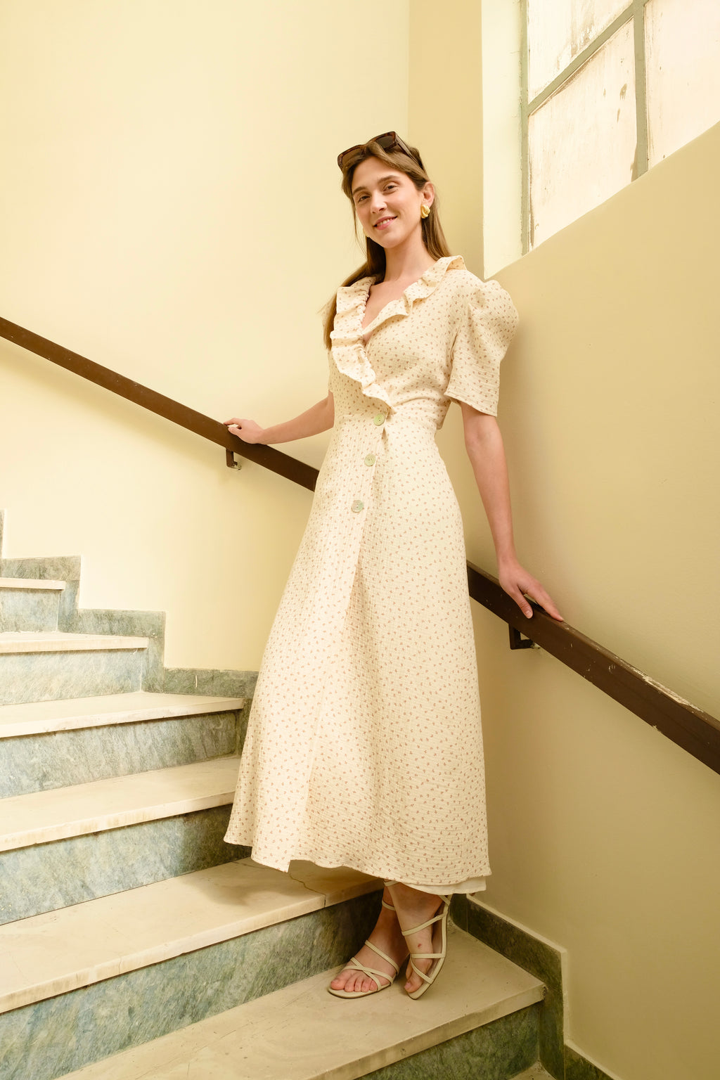 The Ethel Wrap Midi Floral Dress