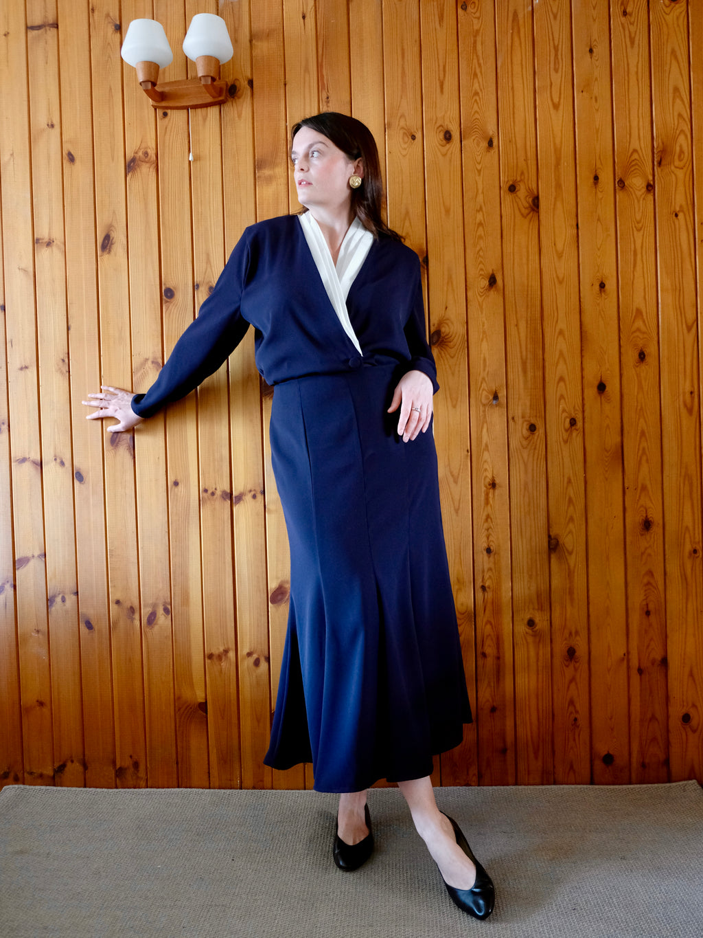 The Peggy Blouse Navy