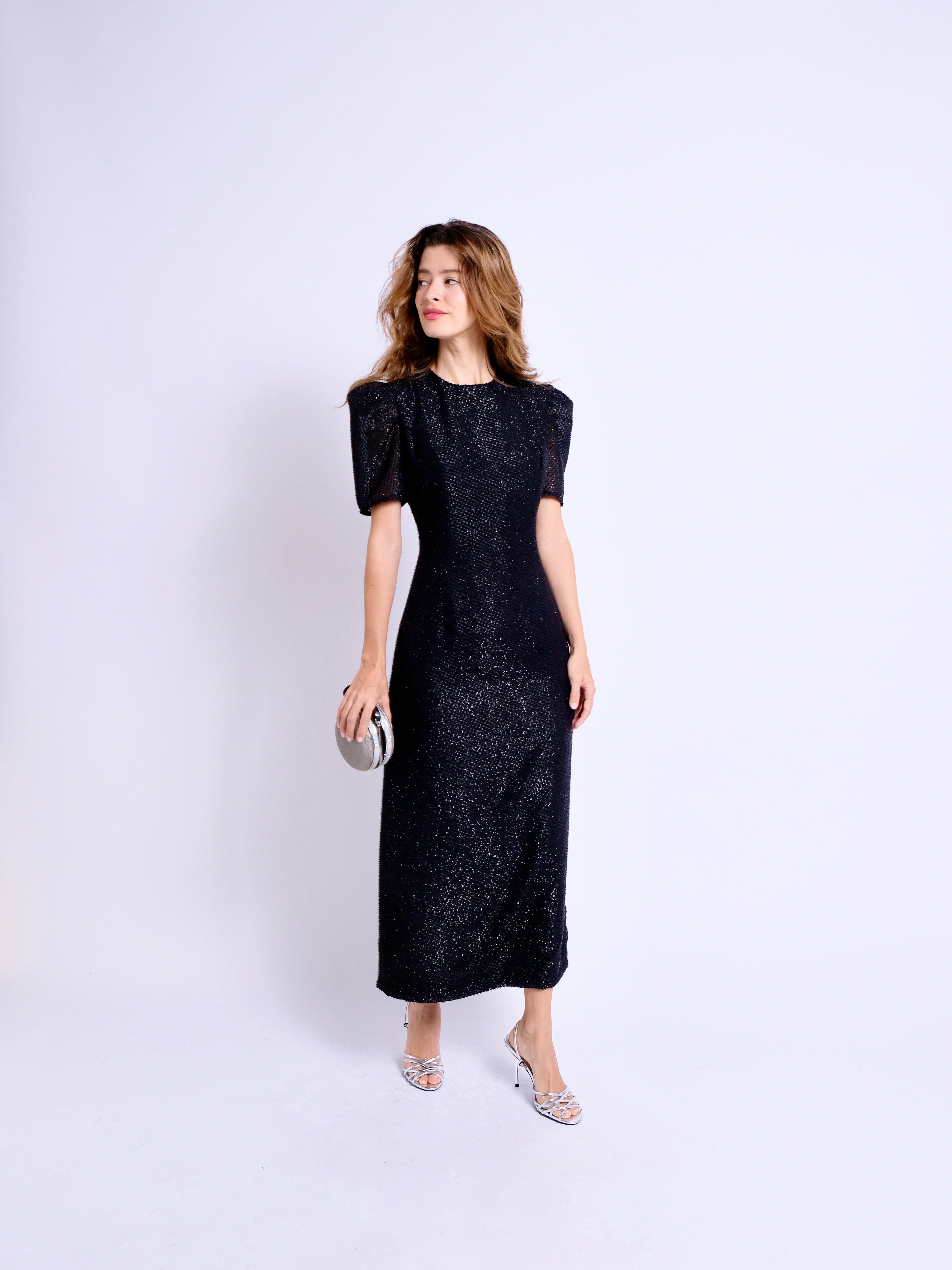 The Falcus Dress Black Sparkle
