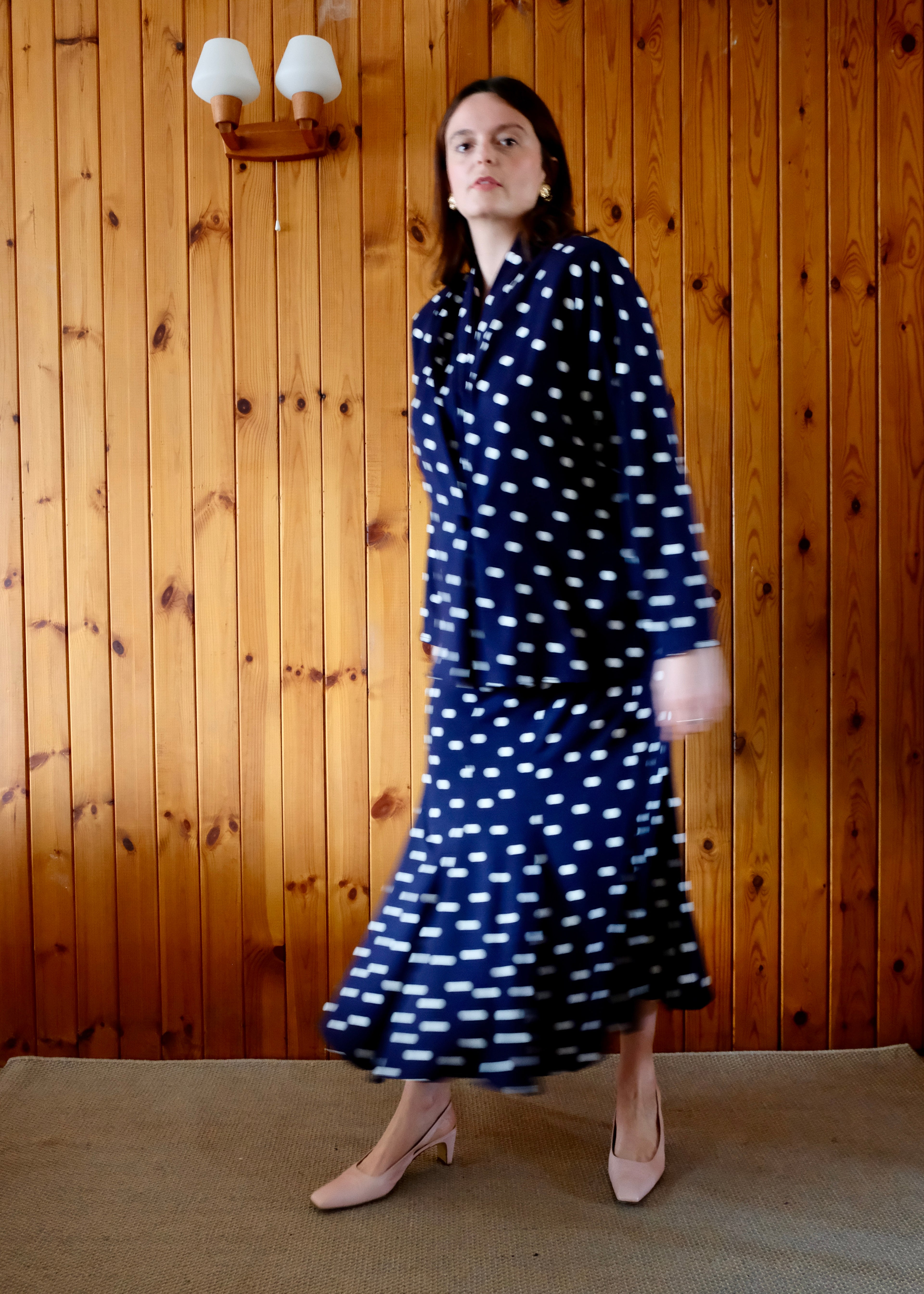 The Peggy Set Navy Spot